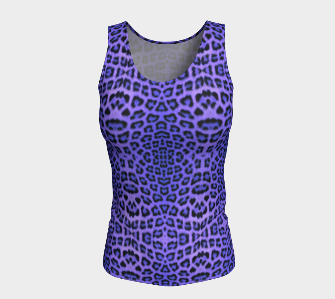 Purple Leopard Tank Top