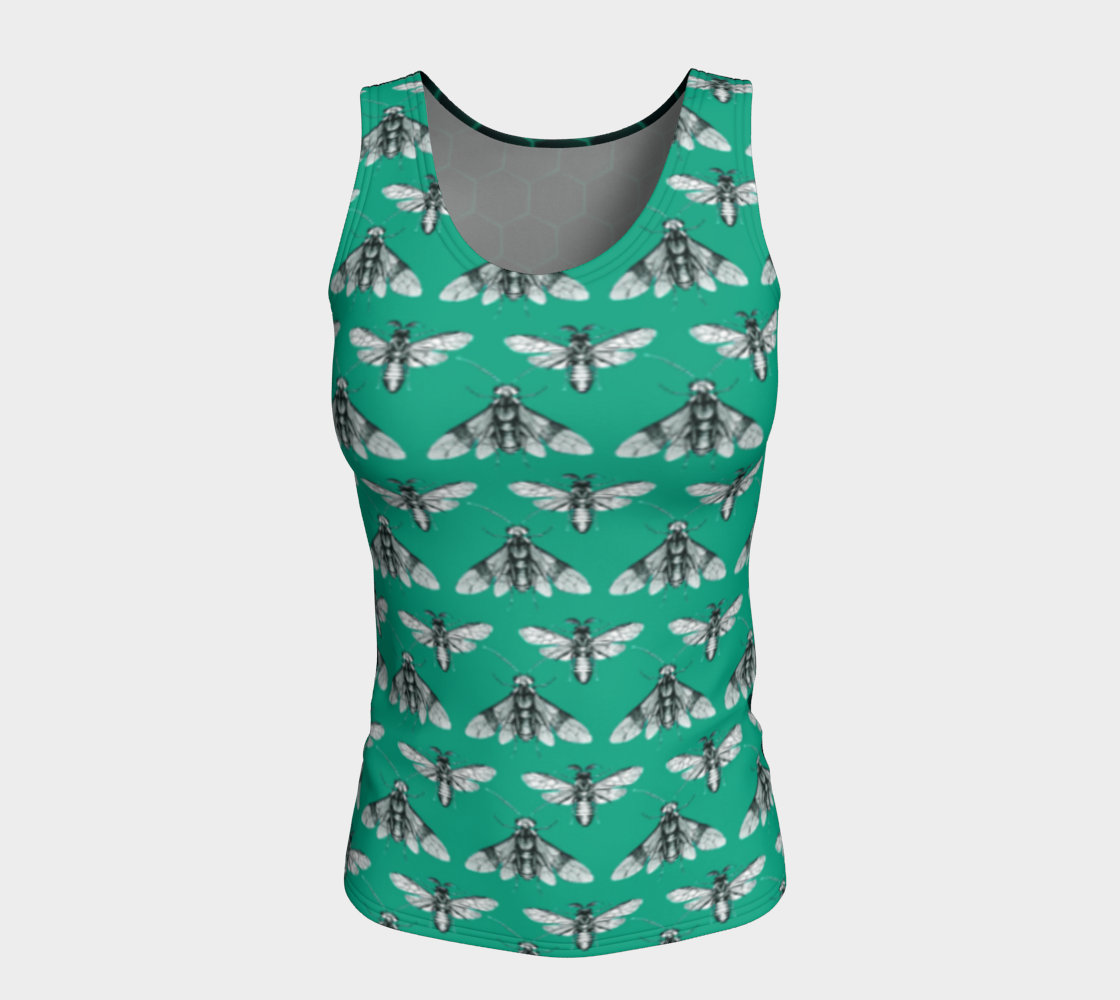 Bee Her Now Green Tank Top