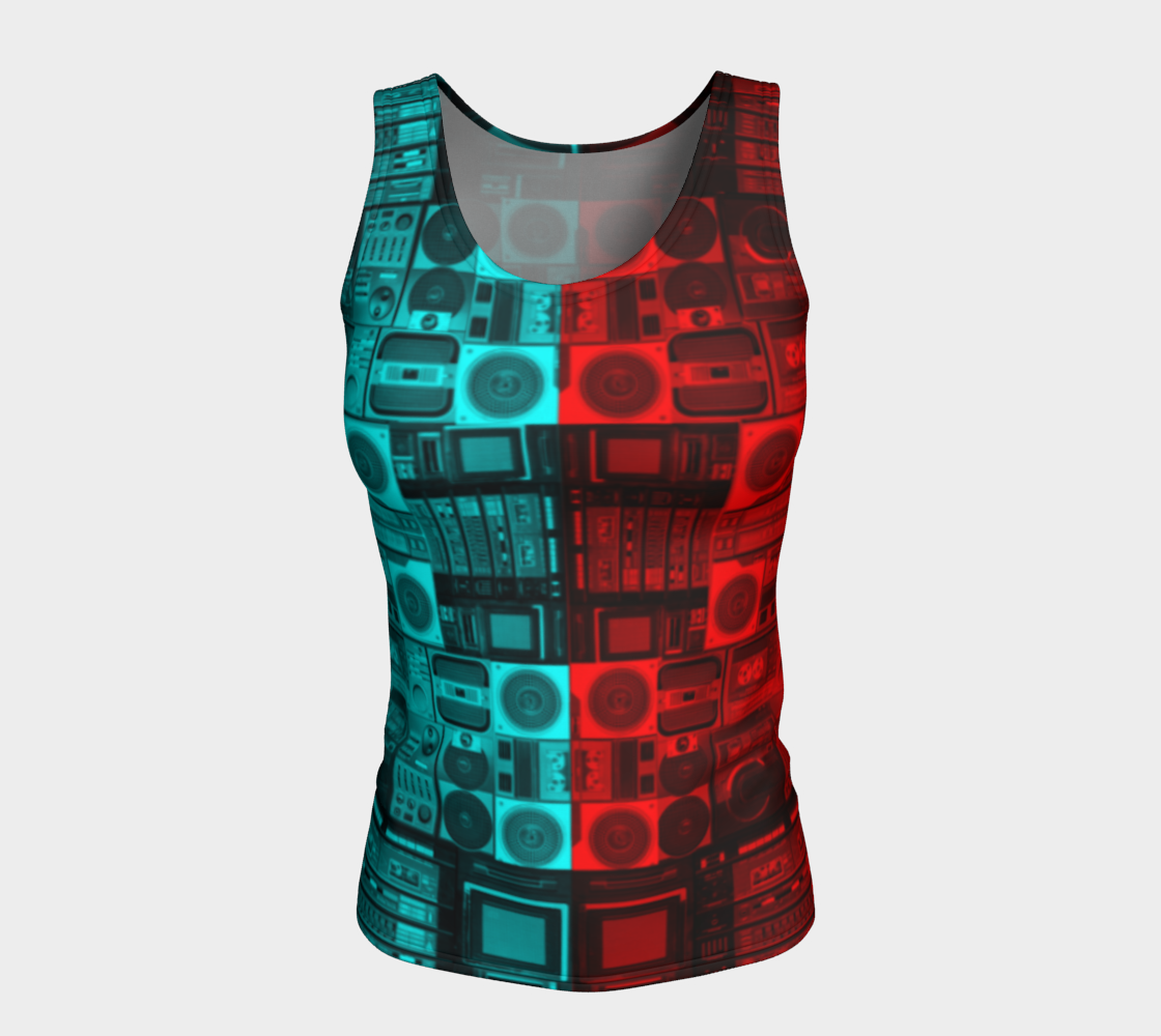 Ghetto Blaster 3D Tank Top