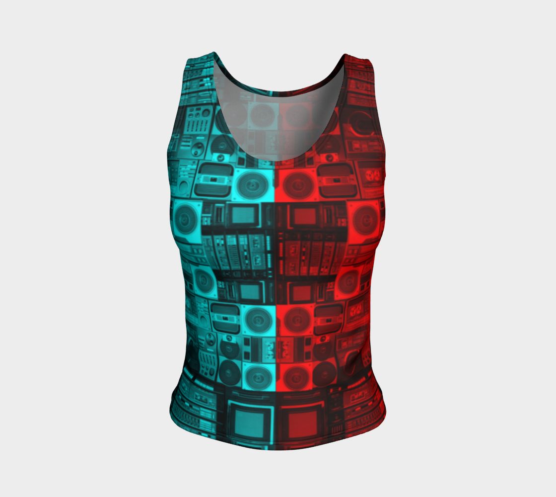 Ghetto Blaster 3D Tank Top