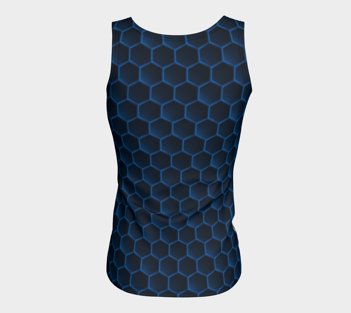 Bee Her Now Blue Tank Top