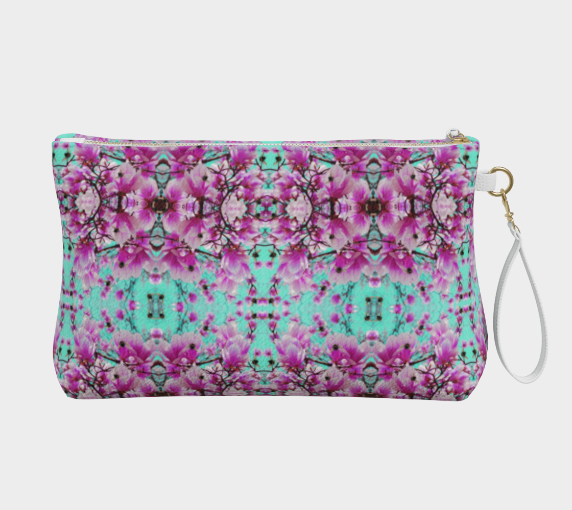 Bee With Magnolia Clutch Purse