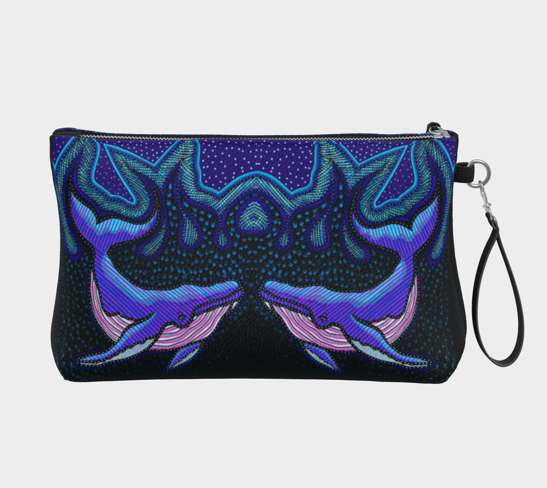 Whale Clutch Purse