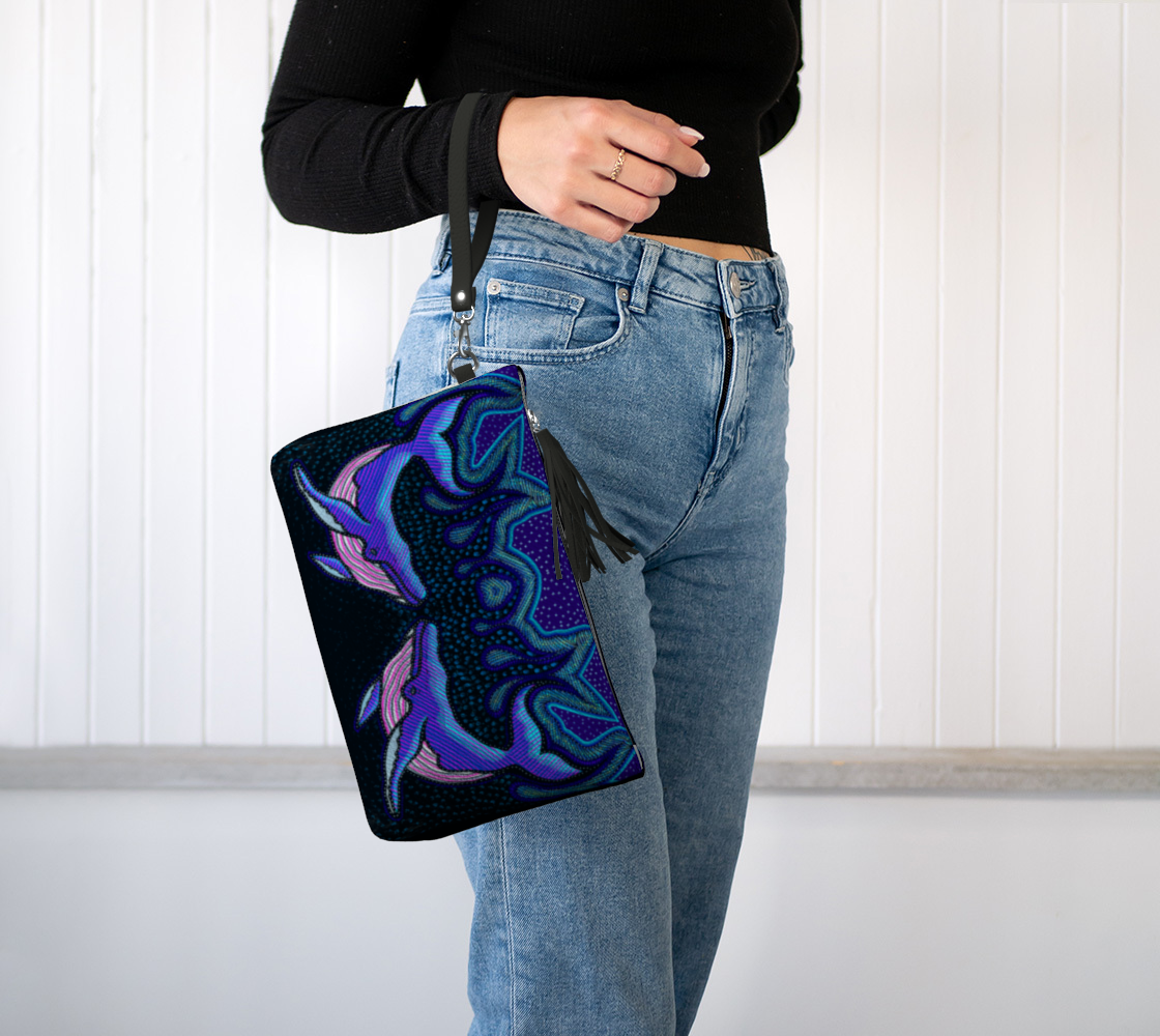 Whale Clutch Purse