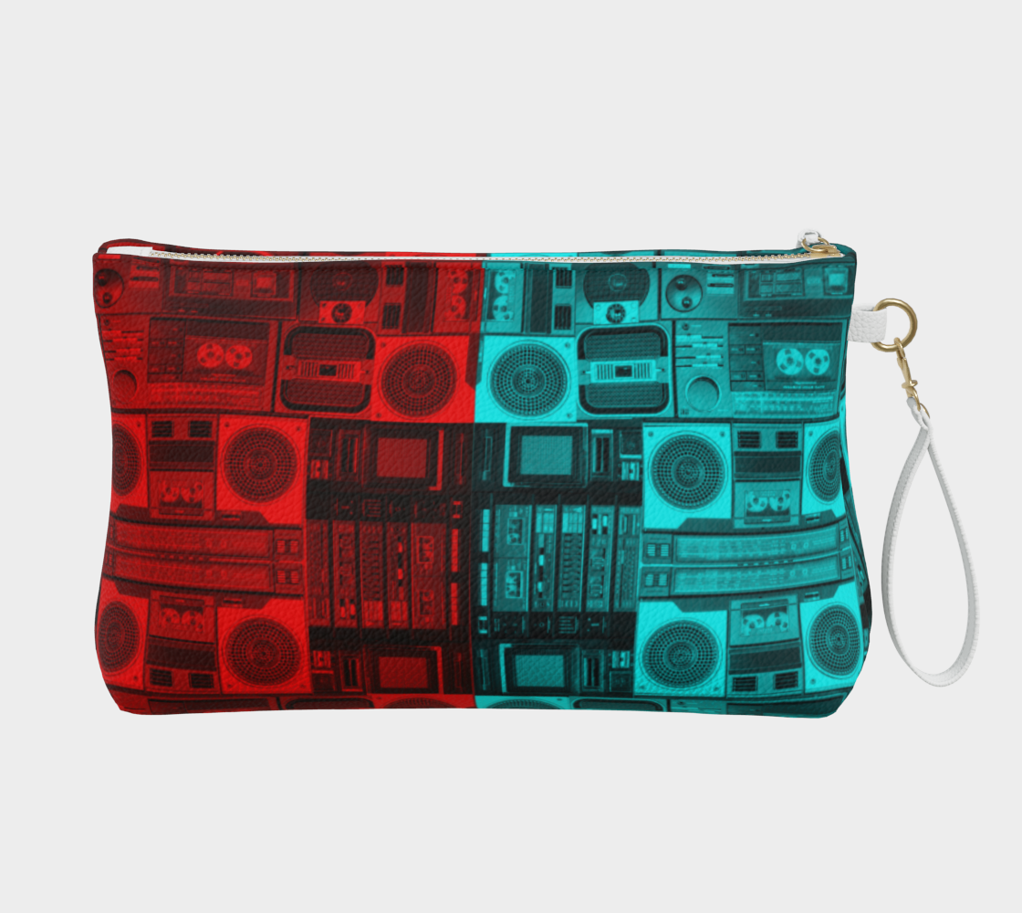 Ghetto Blaster 3D Clutch Purse