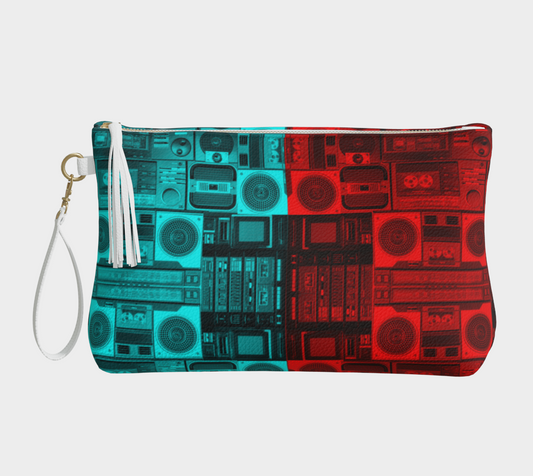 Ghetto Blaster 3D Clutch Purse