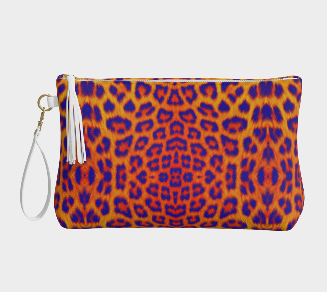 Bowie Leopard Clutch Purse