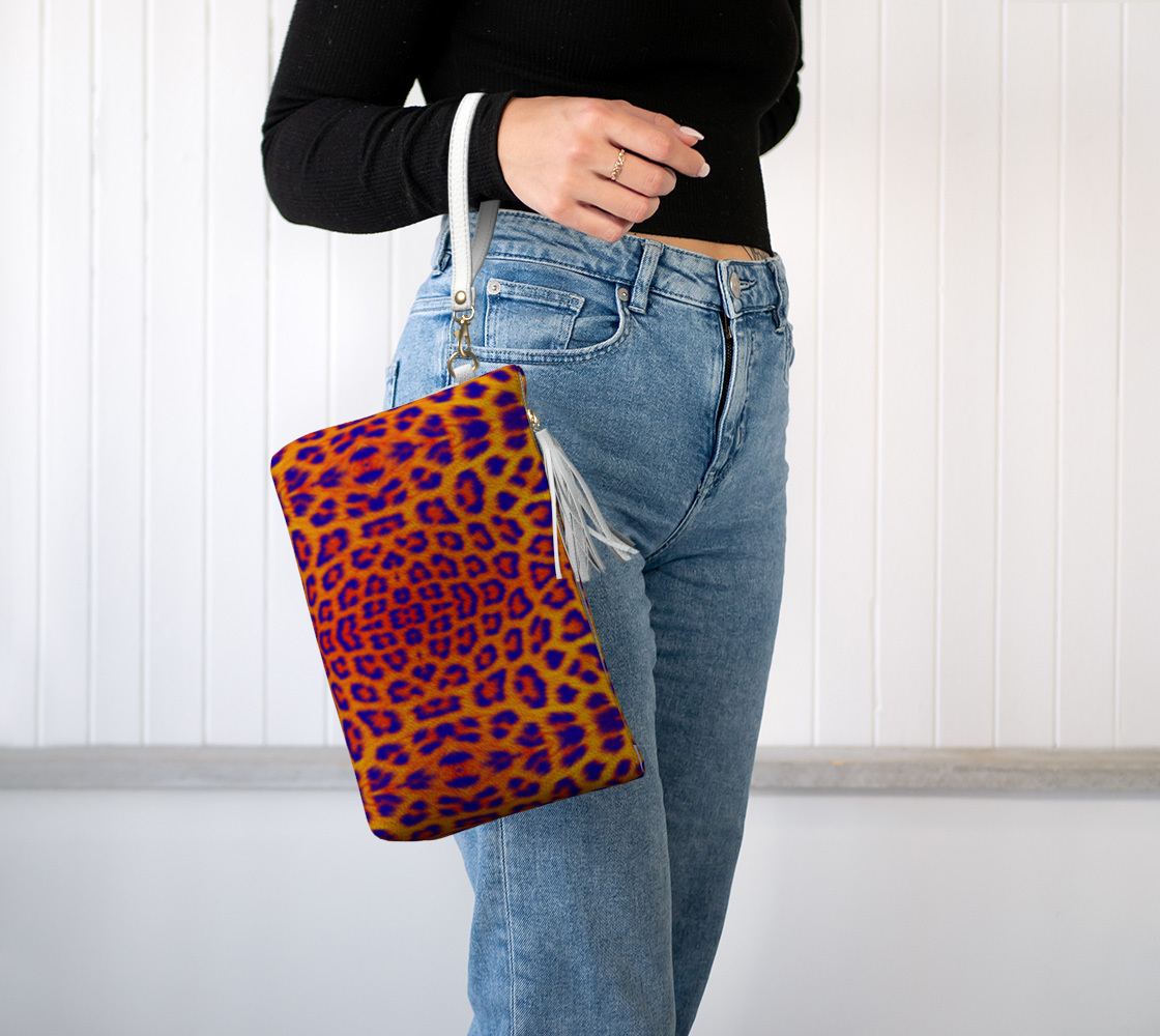 Bowie Leopard Clutch Purse