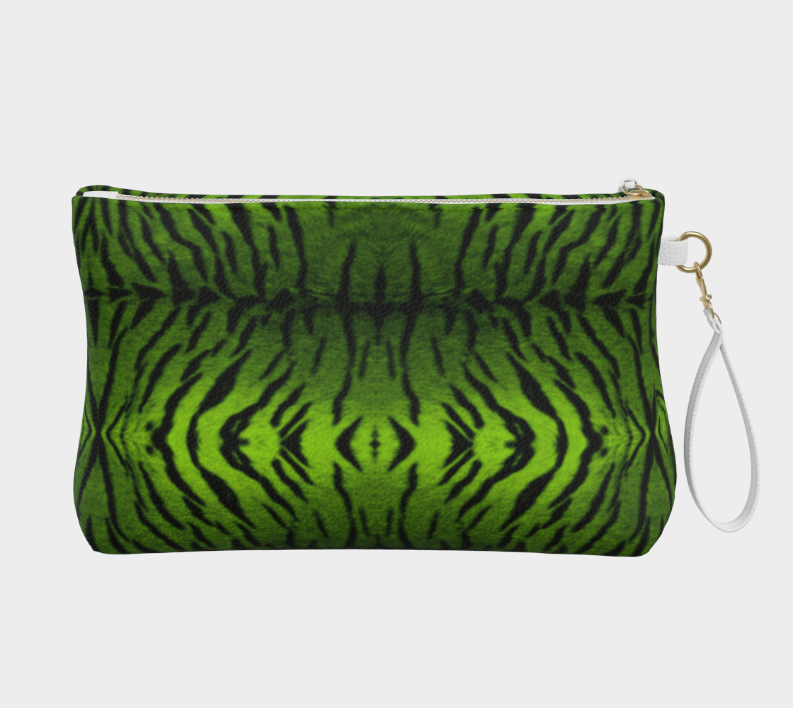 Tiger Queen Green Clutch Purse