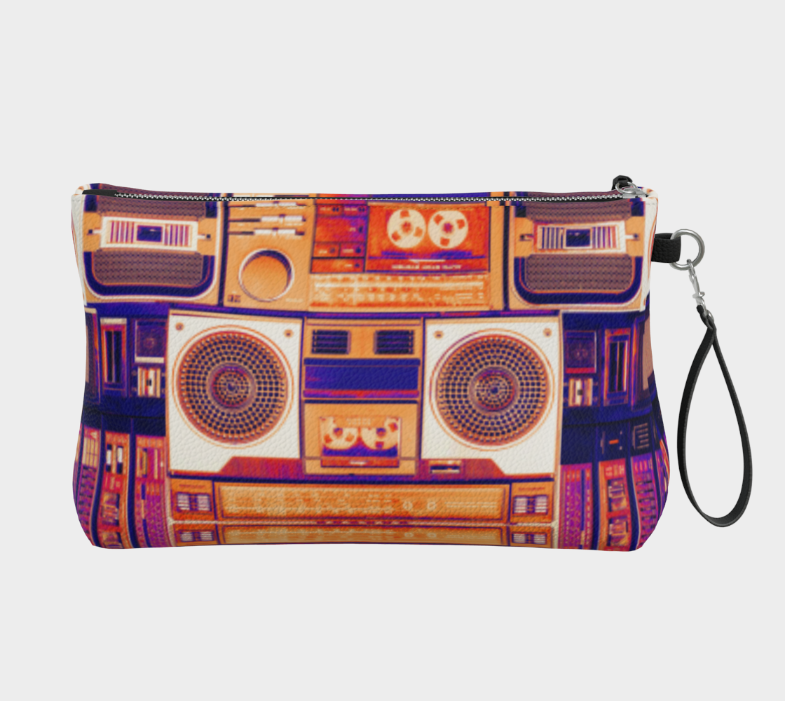 Ghetto Blaster Bowie Clutch Purse