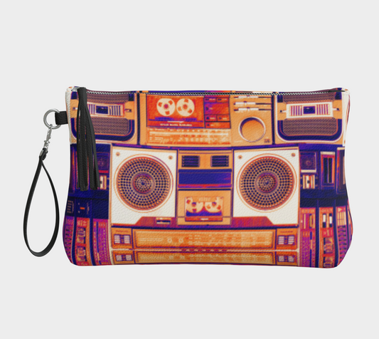 Ghetto Blaster Bowie Clutch Purse