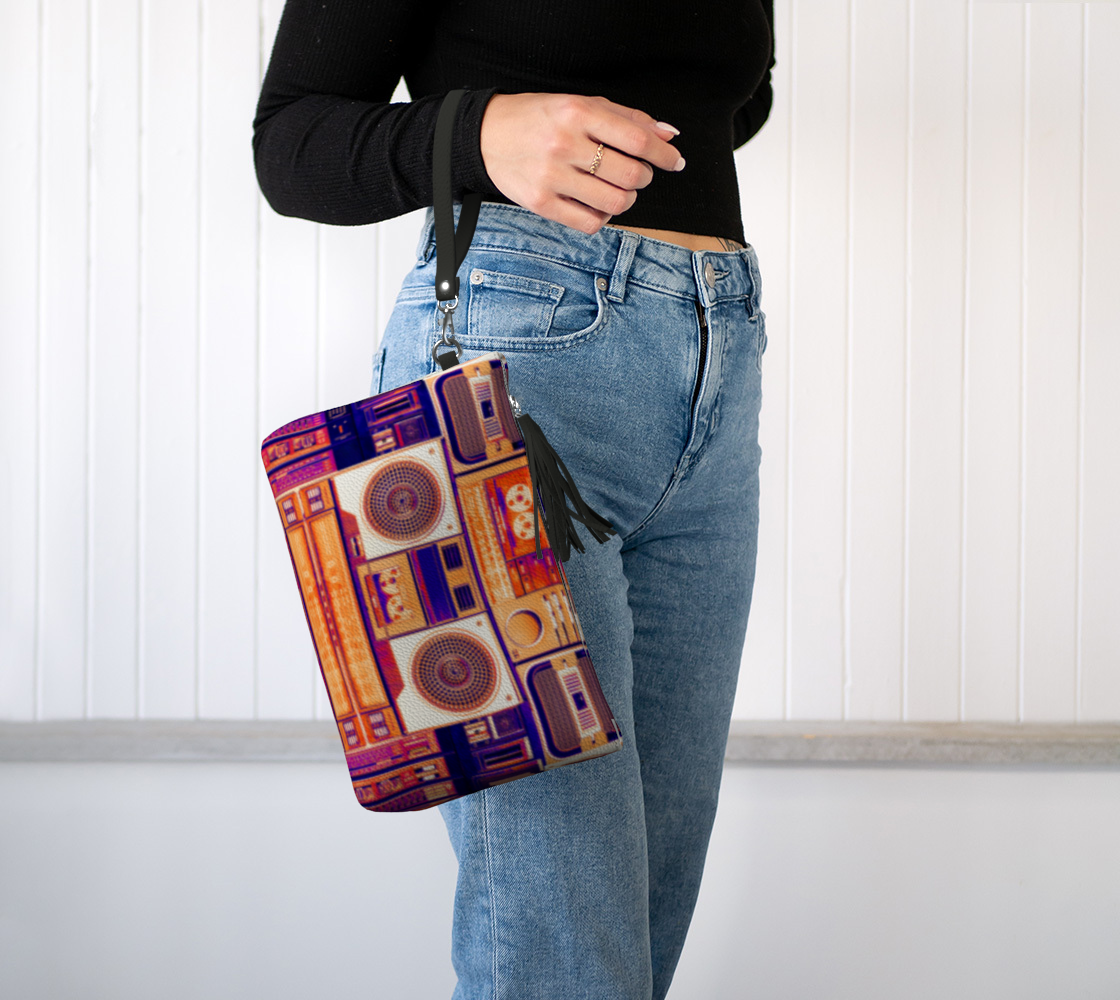 Ghetto Blaster Bowie Clutch Purse