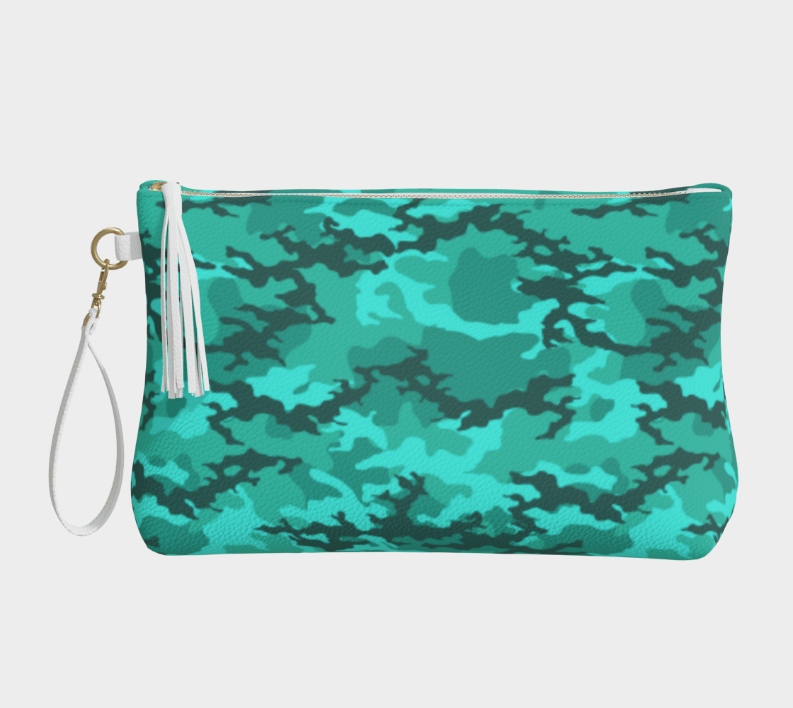 Lemuria Camo Clutch Purse