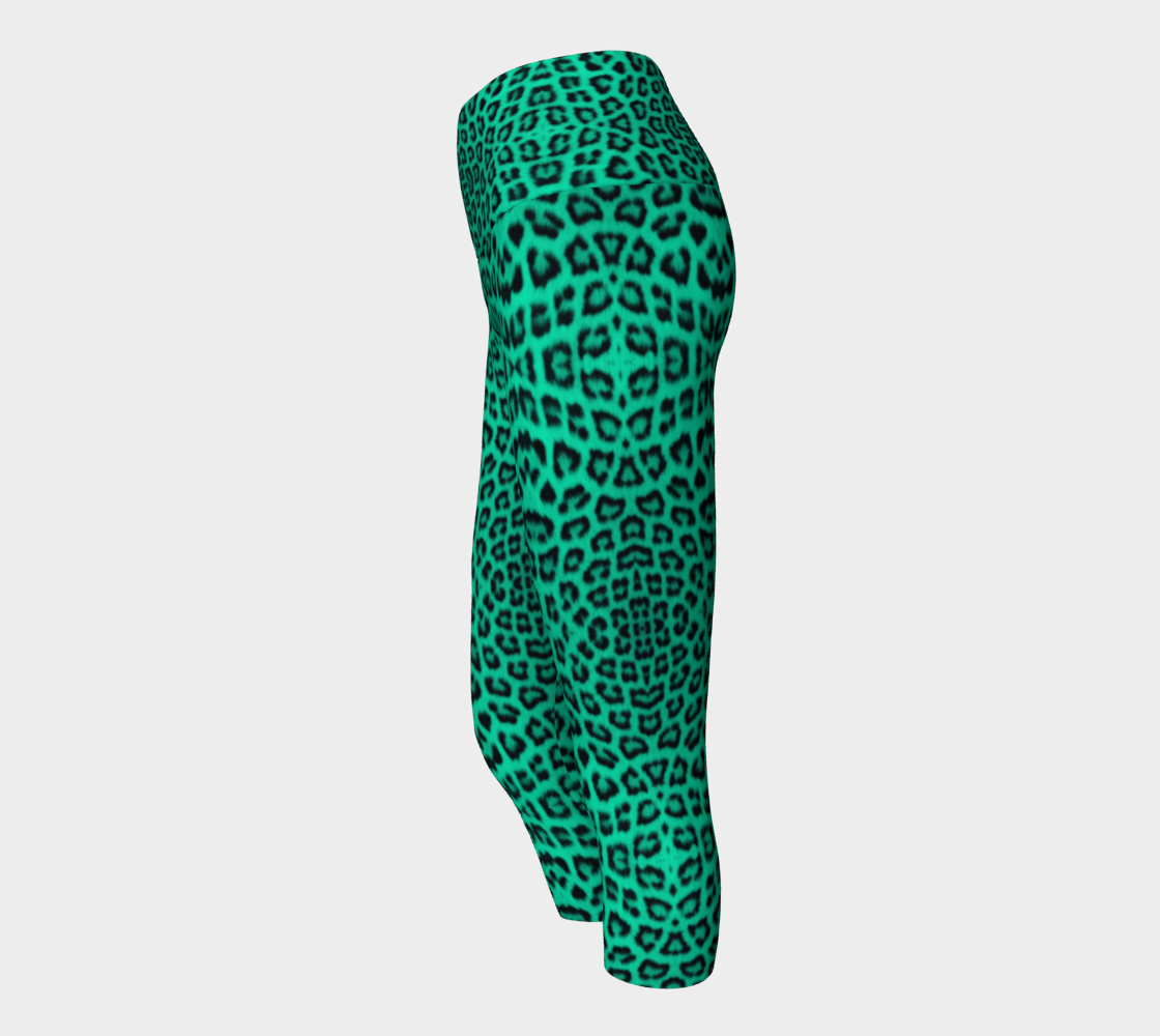 Leopard Mint Yoga Pants