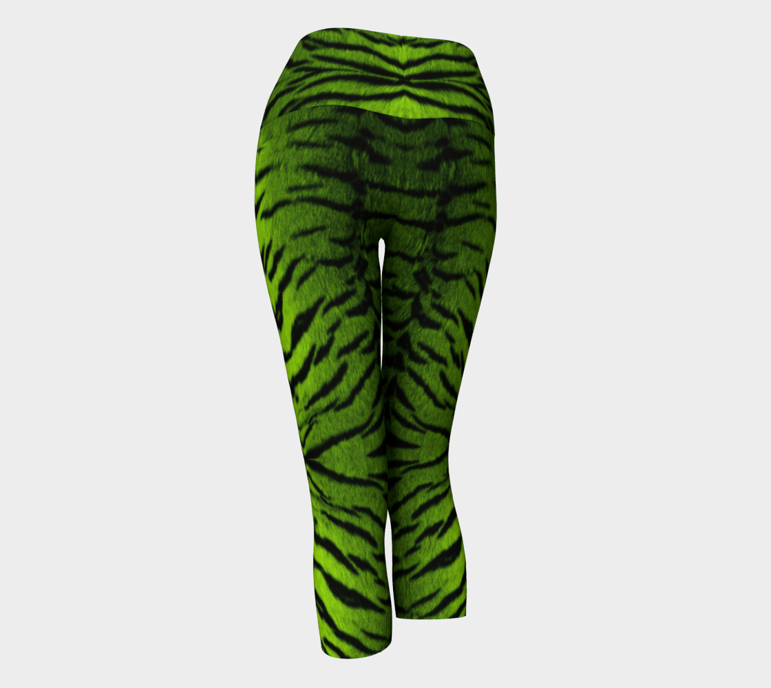 Tiger Queen Green Yoga Pants