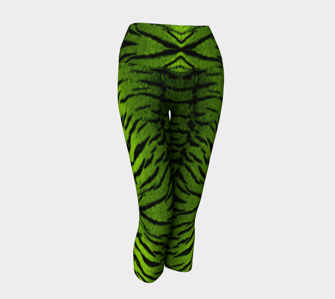 Tiger Queen Green Yoga Pants