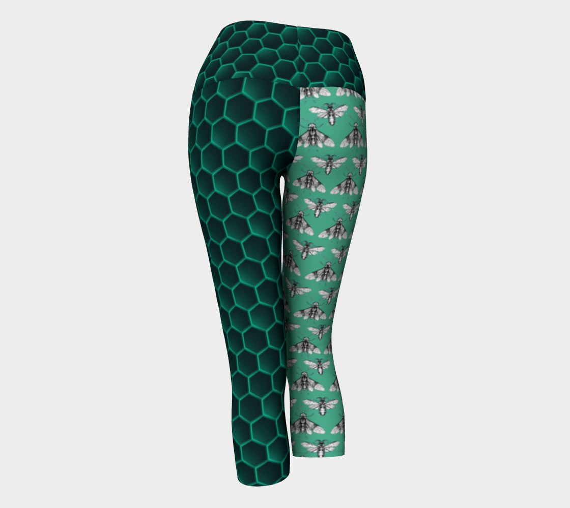 Bee Her Now Green Yoga Pants