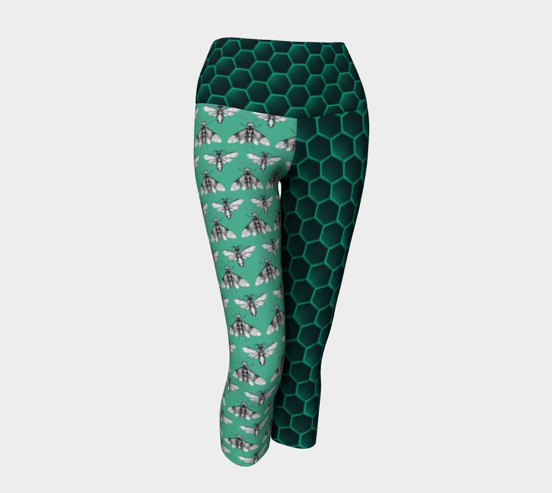 Bee Her Now Green Yoga Pants