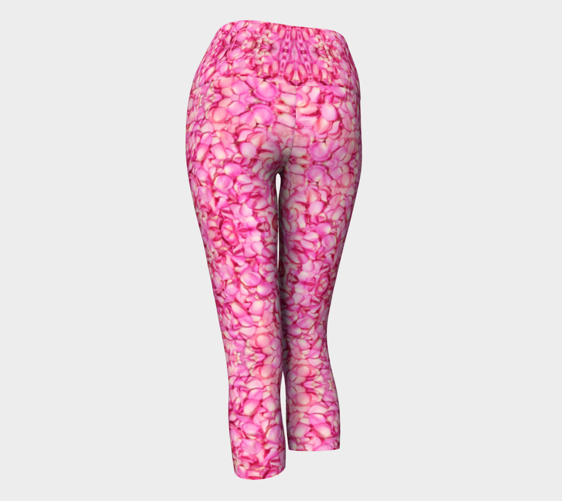 Pink Rose Petal Yoga Pants