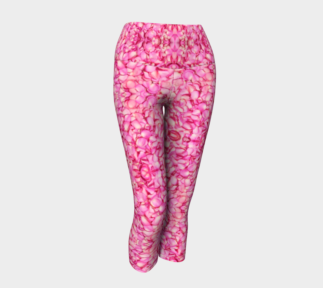 Pink Rose Petal Yoga Pants