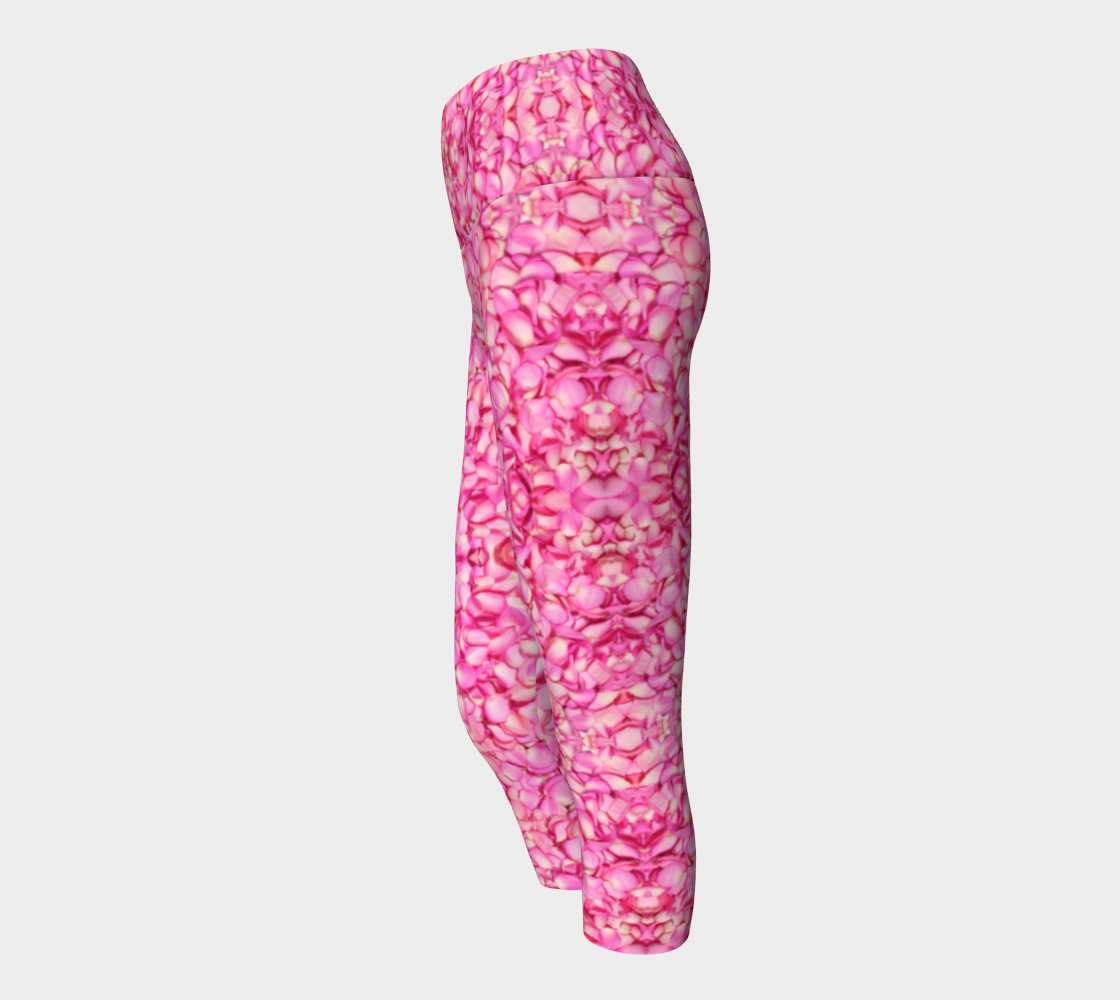 Pink Rose Petal Yoga Pants