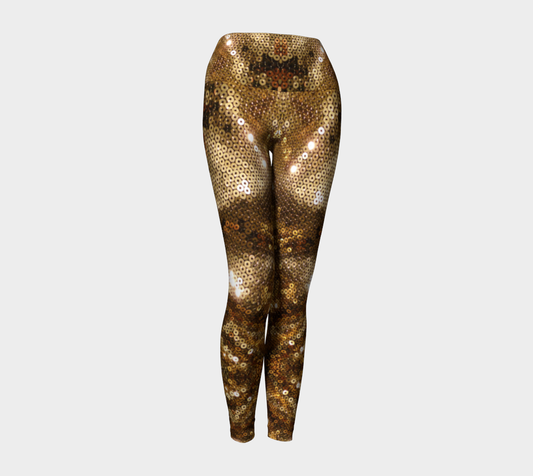 Gold Rush Yoga Pants