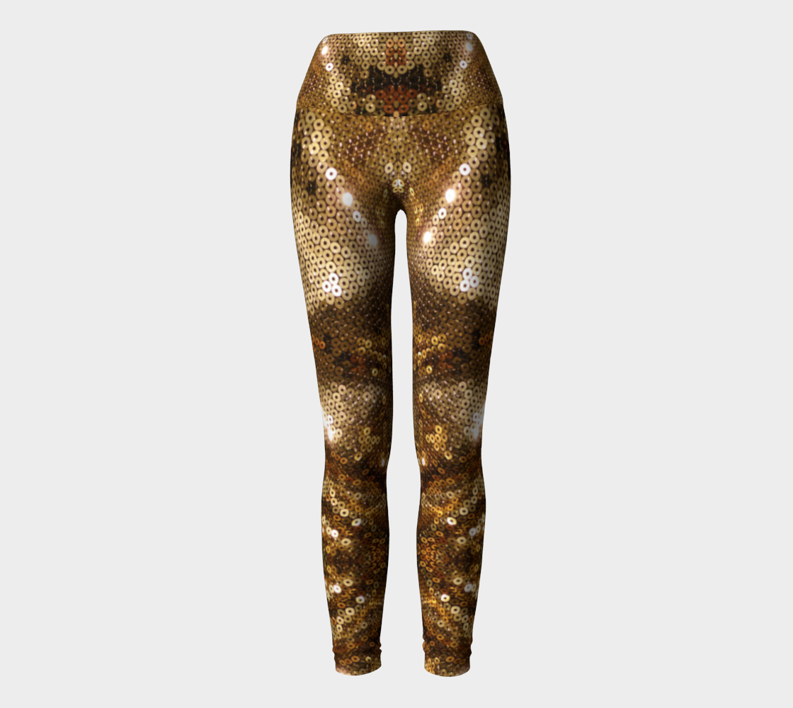 Gold Rush Yoga Pants