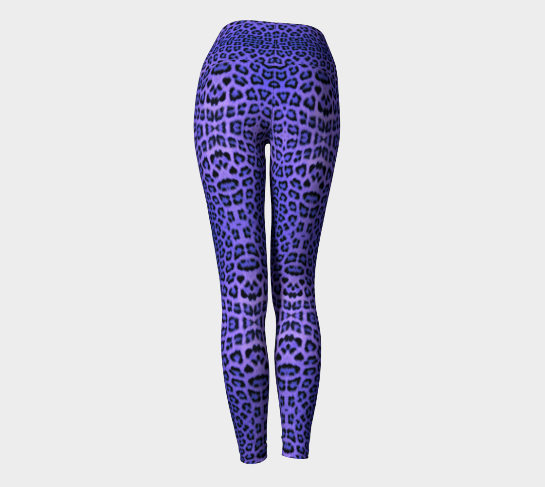 Purple Leopard Yoga Pants