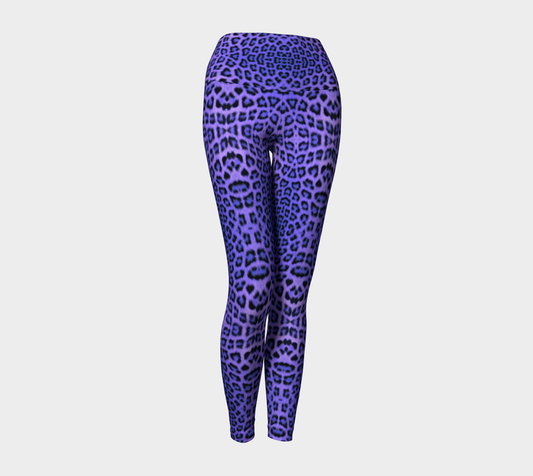 Purple Leopard Yoga Pants