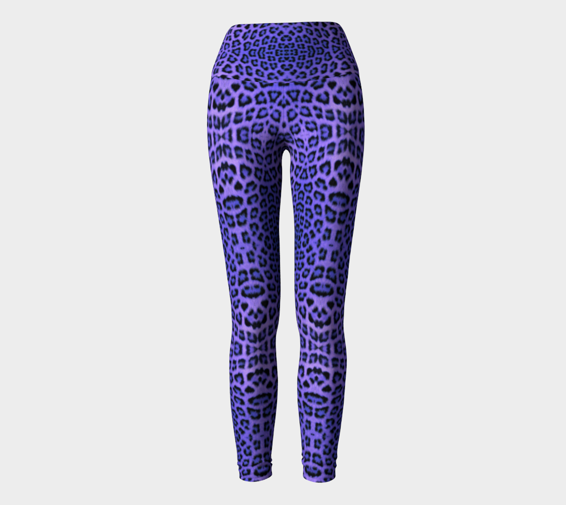 Purple Leopard Yoga Pants