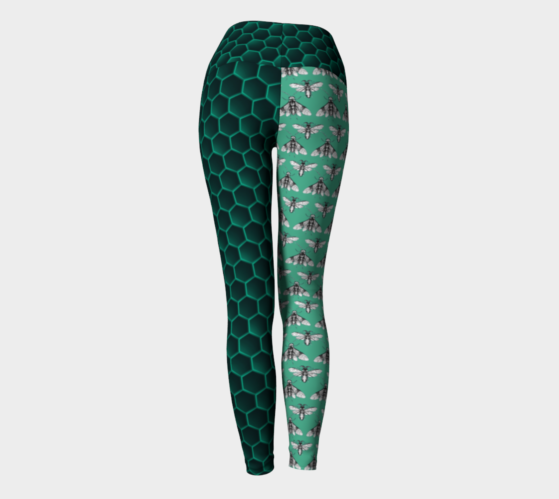 Bee Her Now Green Yoga Pants