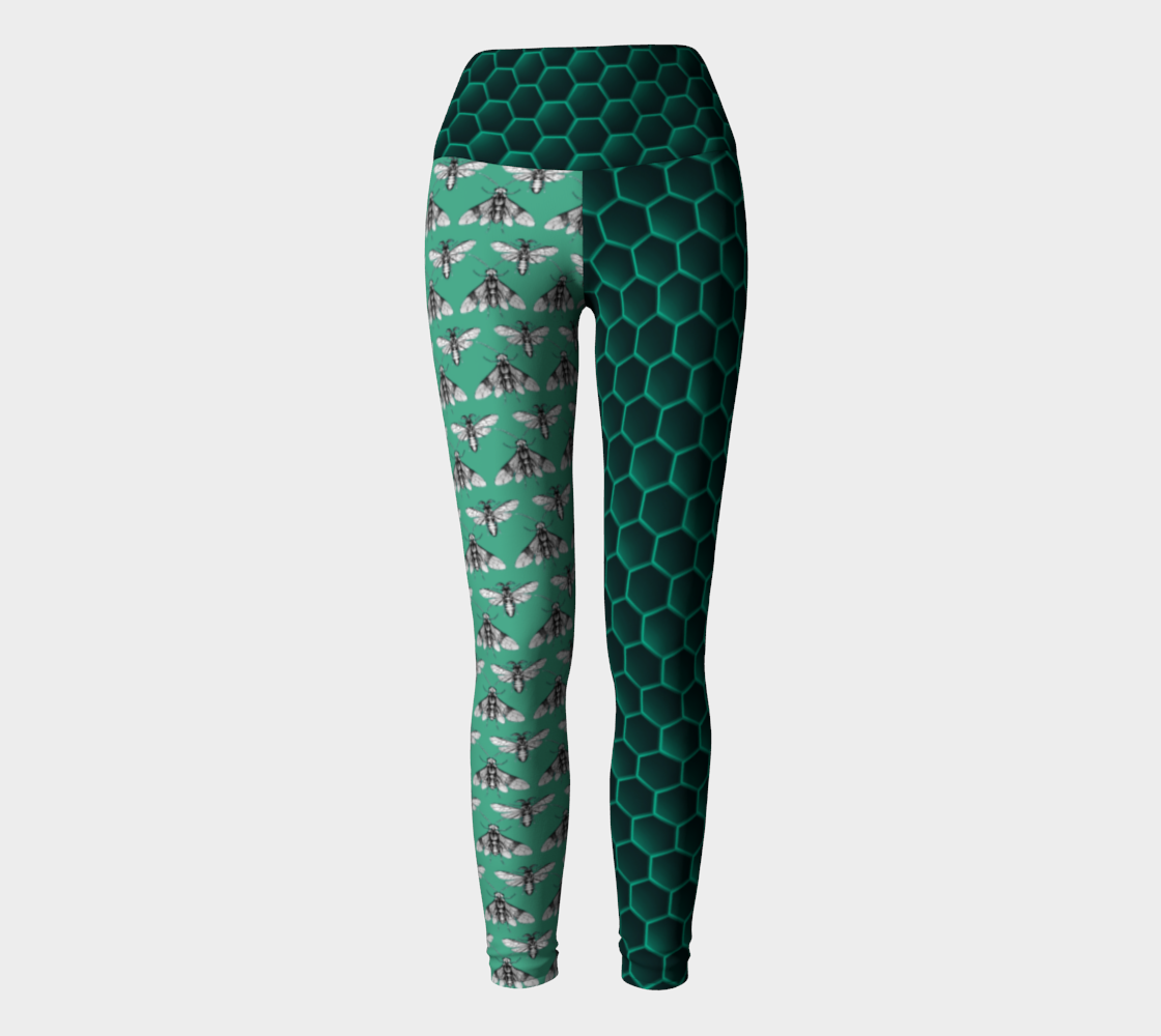 Bee Her Now Green Yoga Pants