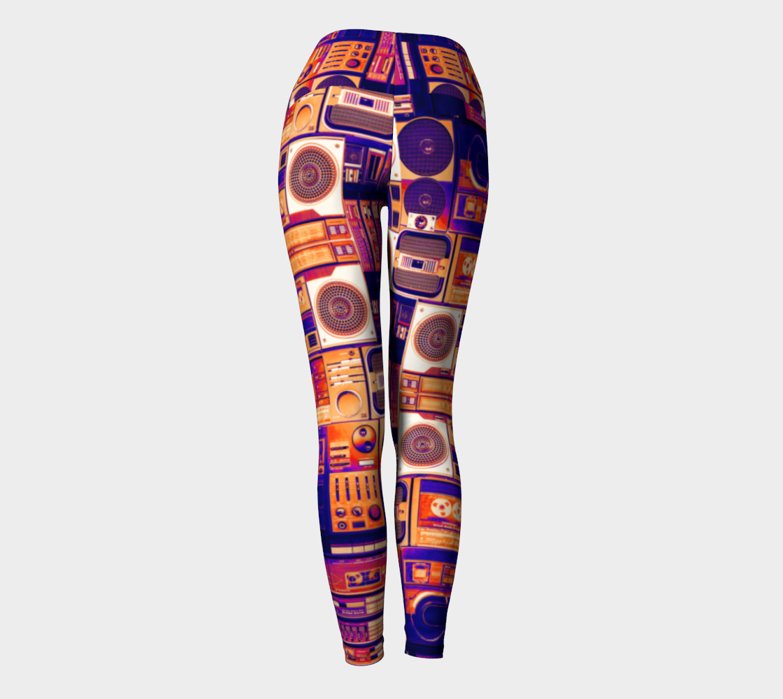 Ghetto Blaster Bowie Yoga Pants