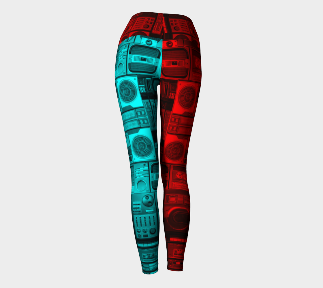 Ghetto Blaster 3D Yoga Pants