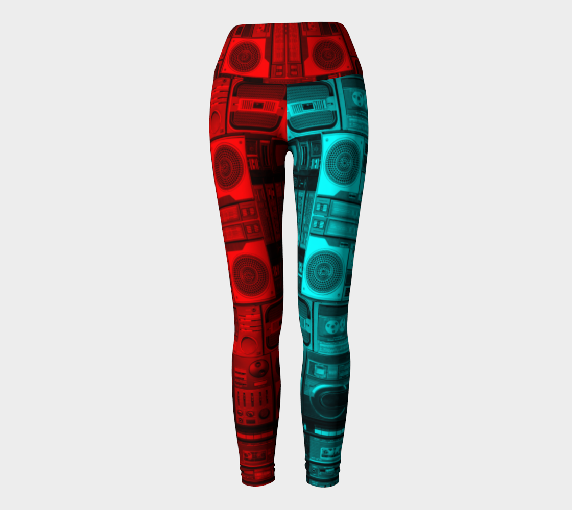 Ghetto Blaster 3D Yoga Pants