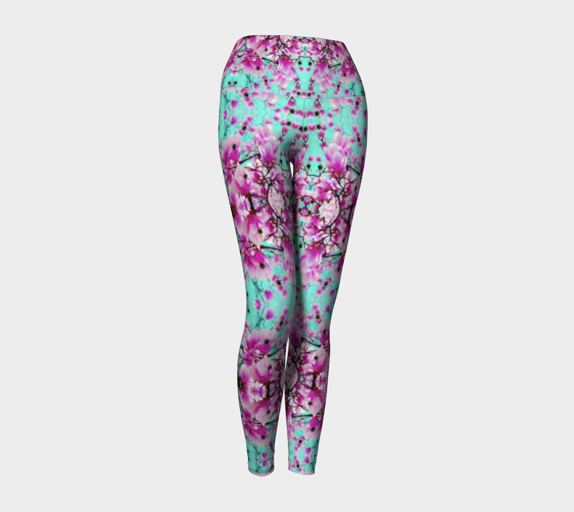 Bee With Magnolia Yoga Pants