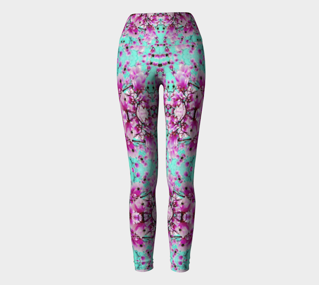 Bee With Magnolia Yoga Pants